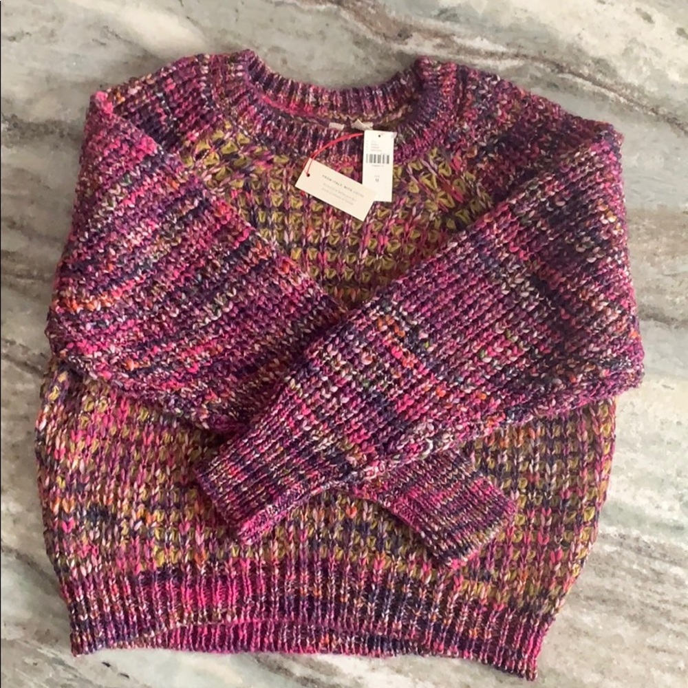 Moth Pink Ribbed Relaxed Hoodie - Picture 4 of 4